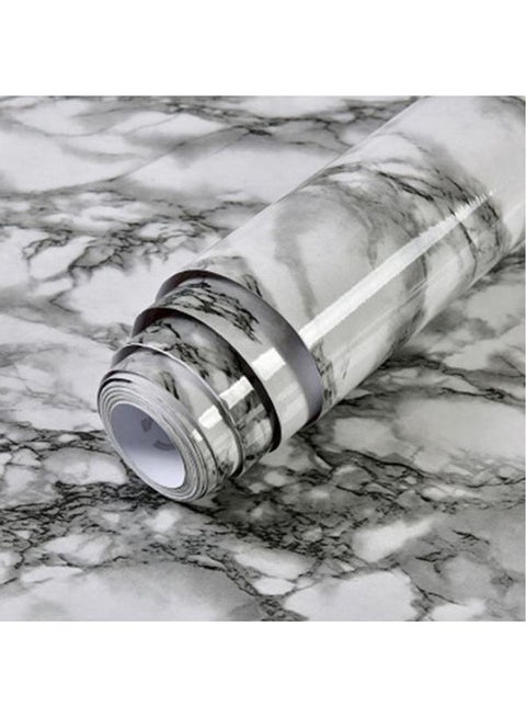 Marble Pattern Waterproof Pvc Wall Stickers Removable Wallpaper For Living Room Multicolour