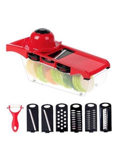 Slice Grater Kitchen Potato Slicer Vegetable Grater Mandoline Food Slicer Complete Grate Slice Set Multicolour 35.4X10.8X10.8cm