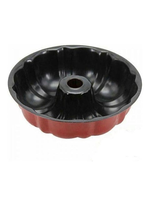 Non-stick Hollow Round Cake Mold Red