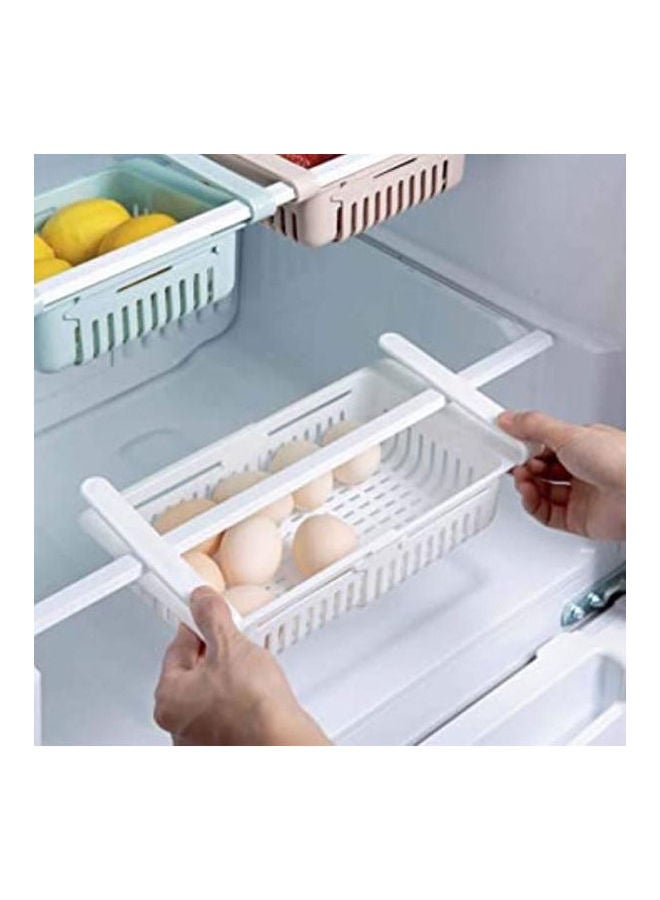 Plastic Expandable Fridge Drawer Multicolour