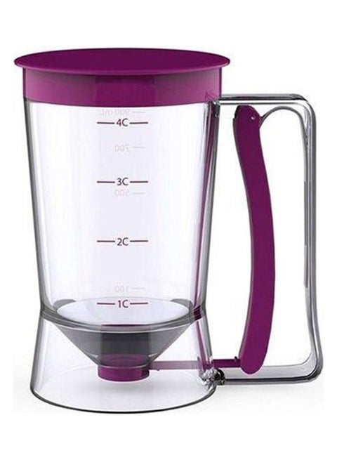 Baking Tool Pancake Batter Dispenser Clear/Purple 11X17X18.5cm