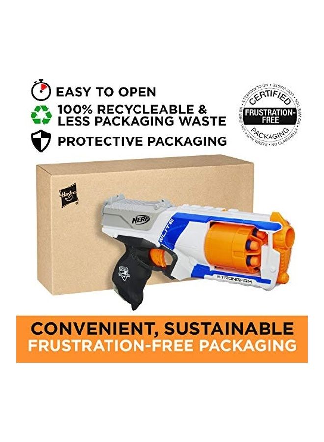 NERF - Elite Strongarm Blaster with Rotating Barrel and 6 Official Dart 7.52X2.87X14.49inch - Image 1