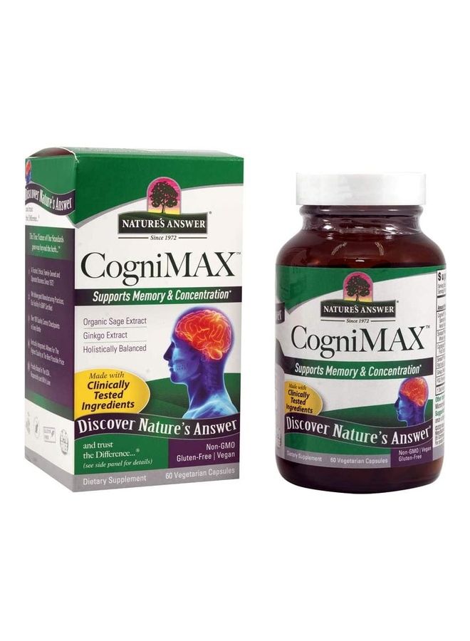 NATURE'S ANSWER Cognimax Vegetarian Capsules 60's 
