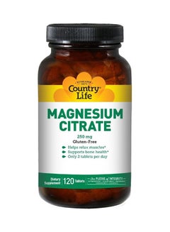 Country Life Magnesium Citrate 250 mg Tablets 120's 