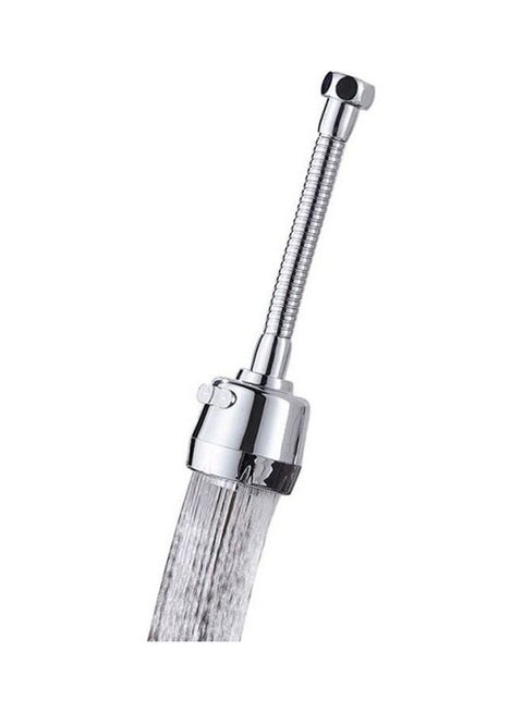 YOMYM 360 Degree Rotating Faucet Sprayer Double Mode Kitchen Water Saving aerator Faucet Extend 8inch Silver 22X24mm