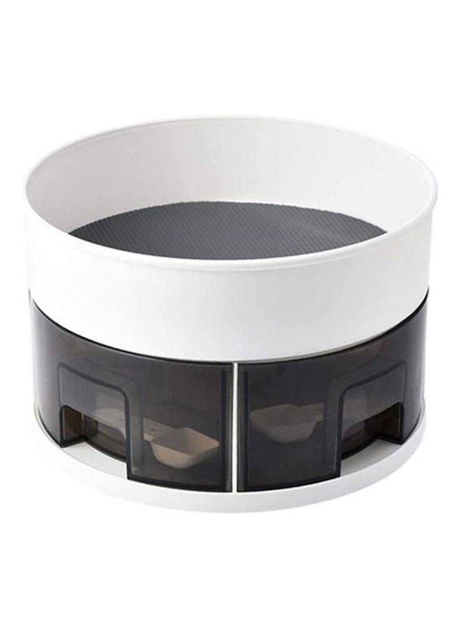 Generic - 2 Tier 360 Degree Rotating Lazy Susan Turntable Cabinet Organizer Spice Rack Multicolour - Image 1