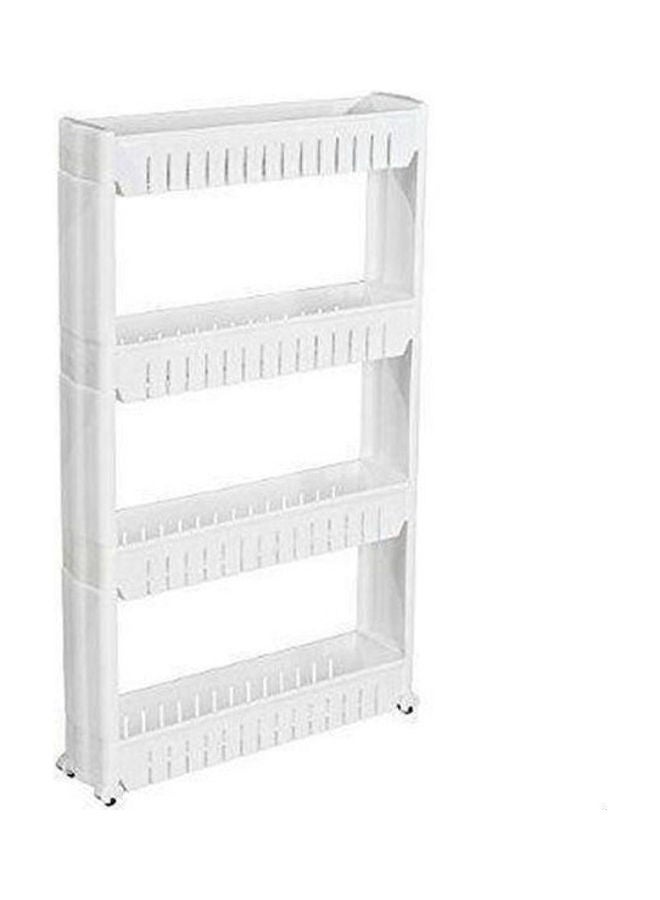 Organizer For Kitchen Or Bathroom Movable 4 Shelves White 102X12.5cm  - Image 2