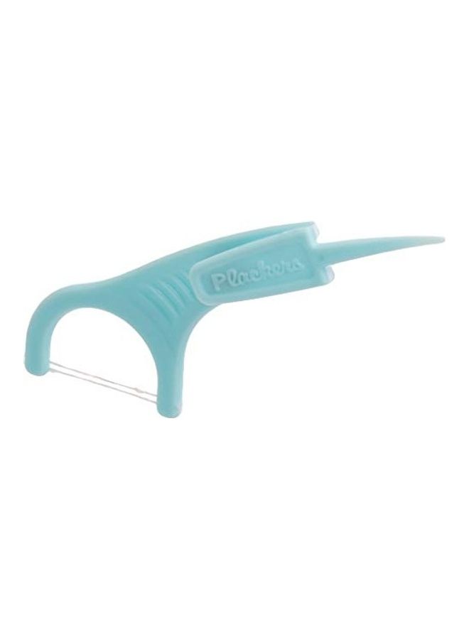 Plackers - 75-Count Placker Twin-Line Dental Floss Picks Blue - Image 1