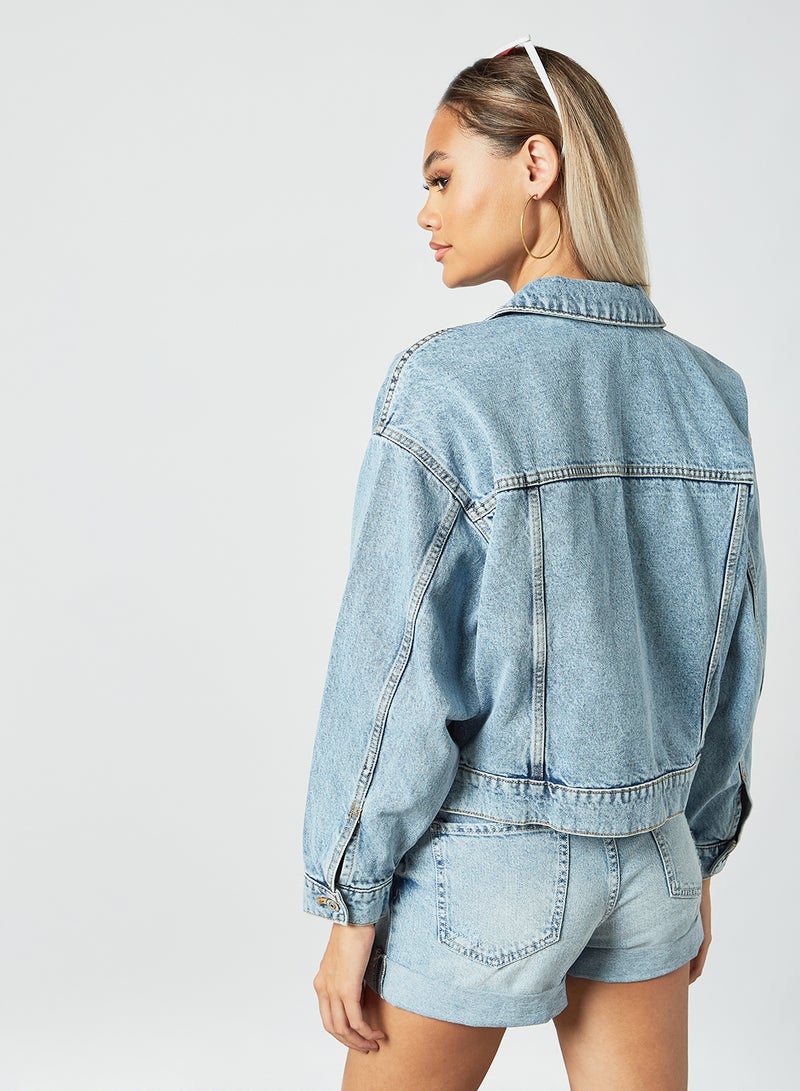 Pimkie Oversized Jacket Blue  - Image 2