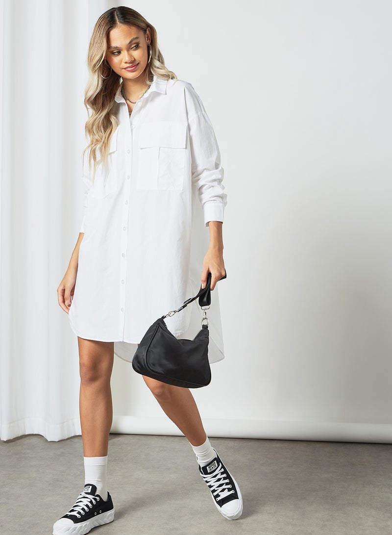 Oversized Shirt Dress White - v1626265853/N47668276V_3