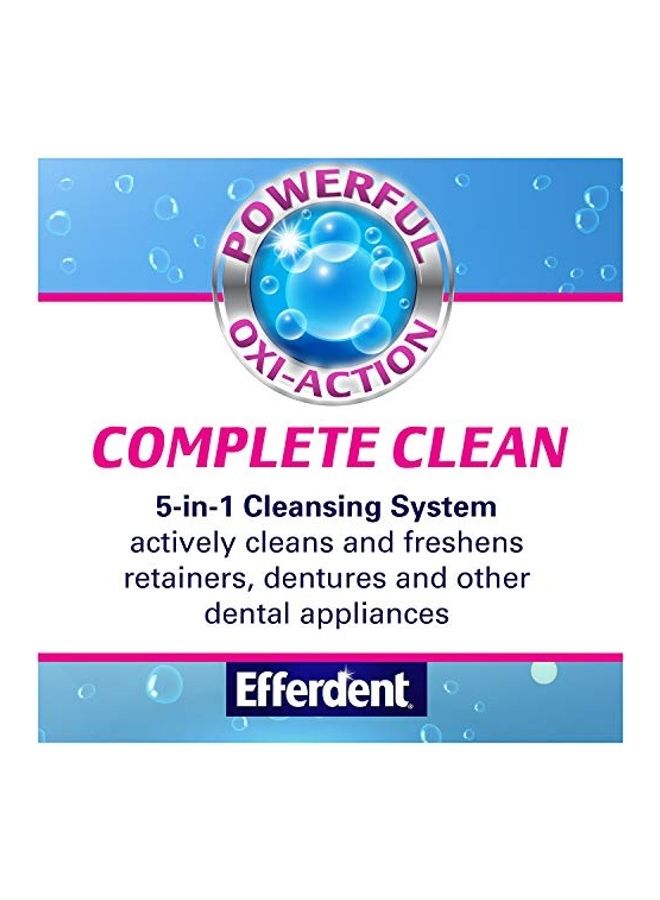 Efferdent 126- Count Anti-Bacterial Dental Cleanser Tablets Multicolour - Image 2