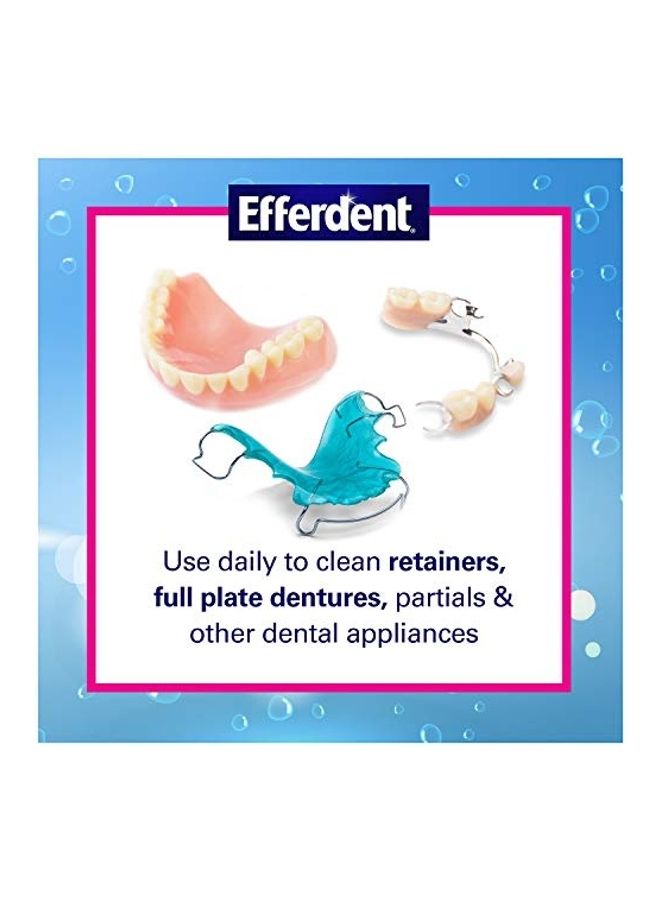 Efferdent 126- Count Anti-Bacterial Dental Cleanser Tablets Multicolour - Image 3