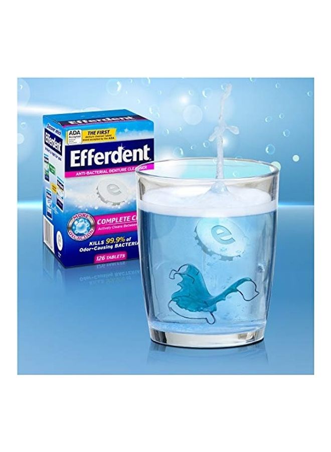 Efferdent 126- Count Anti-Bacterial Dental Cleanser Tablets Multicolour - Image 4