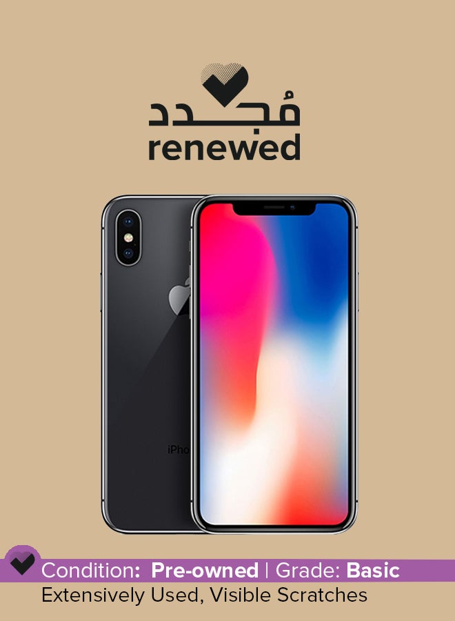 Renewed - iPhone X Without FaceTime Space Grey 64GB 4G LTE - v1626265920/N37984413A_1