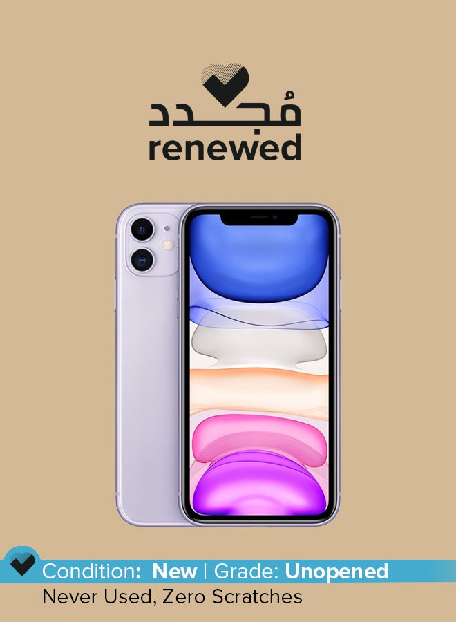 Apple Certified Pre Owned - iPhone 11 128GB Purple 4G With Facetime - International Version  - Image 1