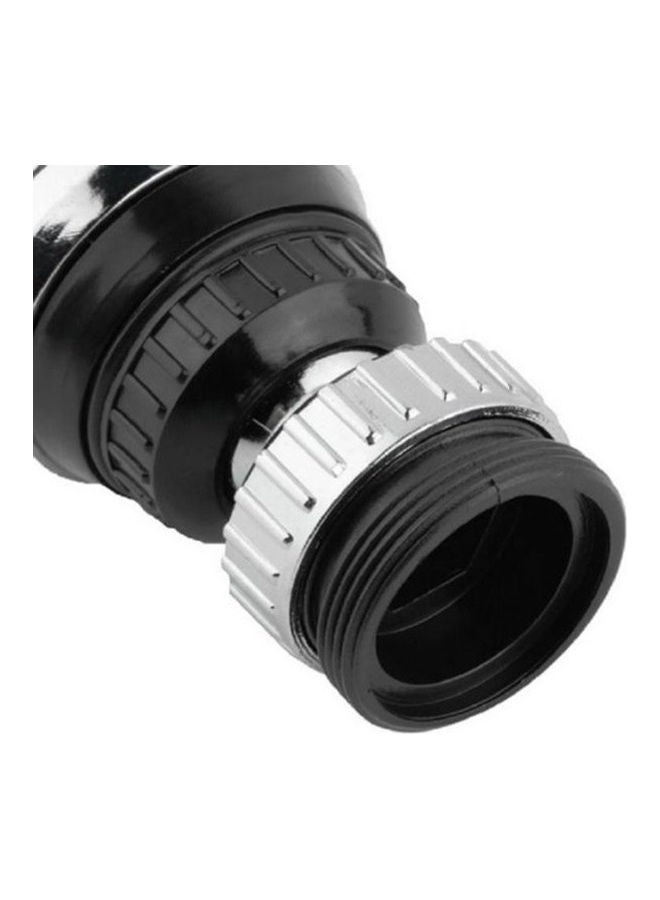 Generic Faucet Filter Aerator Sprayer Sink 360 Swivel Water Tap Saving For Kitchen Bathroom Set Of 3 Silver/Black 8X3.8X8.6cm  - Image 2