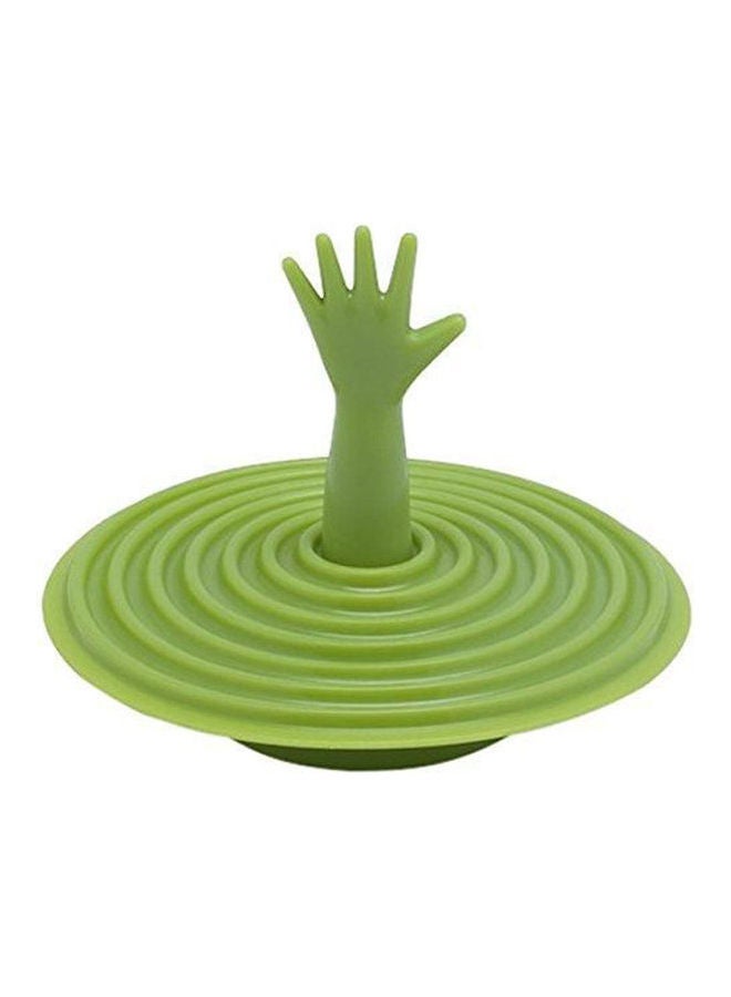 سدادة للحوض وحوض الأستحمام  من السيليكون على شكل يد أخضر - Image 1