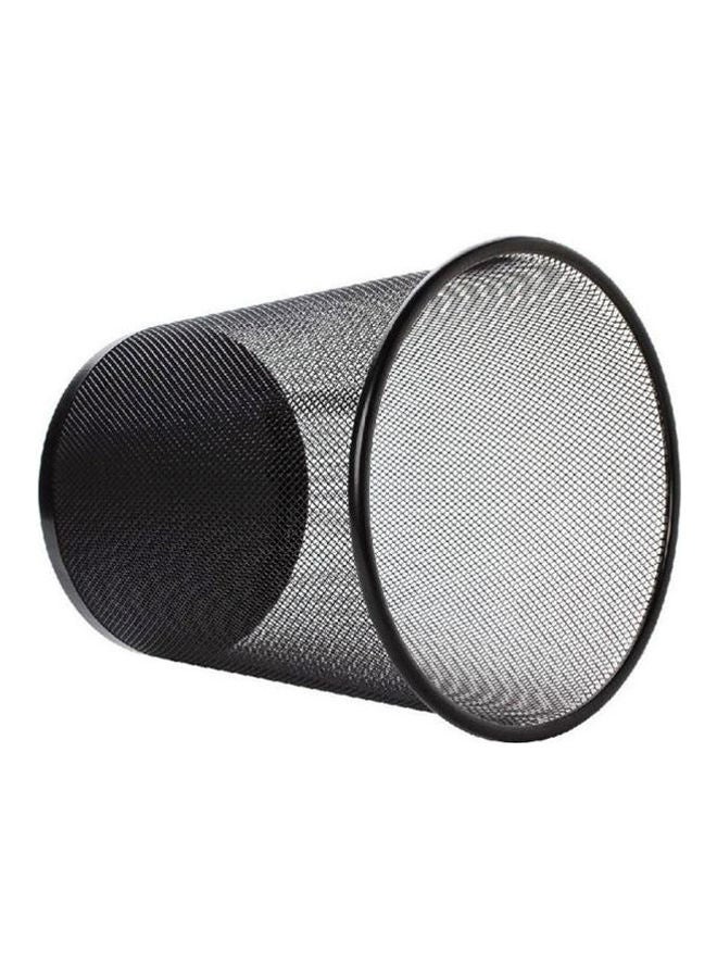 سلة غبار معدنية جريس/سلة من ورق الزخرفة للمكتب أسود - Image 2