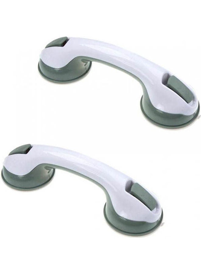 Generic 2Pcs Helping Handle Easy Grip Safety Shower Bath For Children Elderly White  - Image 1