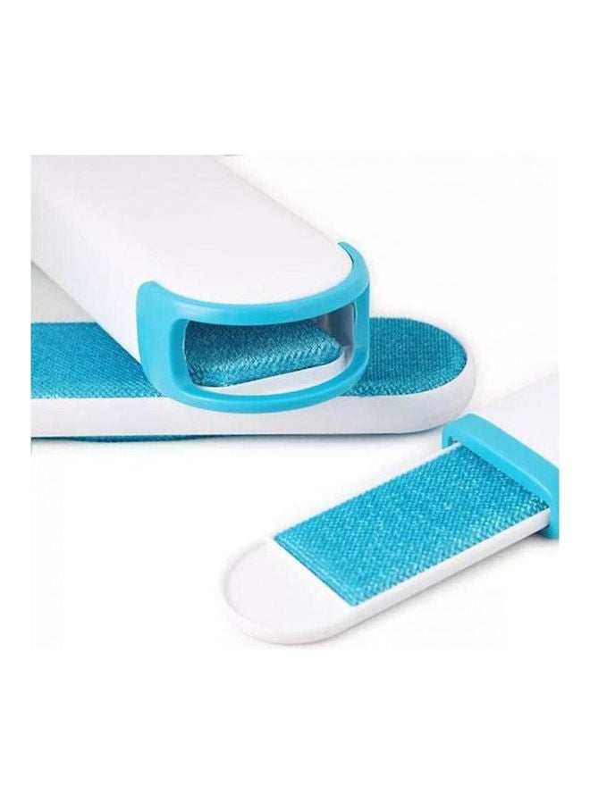 فرشاة لإزالة شعر الحيوانات الأليفة، مشط للقطط والكلاب والأريكة والسرير، فرشاة تنظيف منزلية محمولة مناسبة للسفر والمنزل. أزرق. - Image 2