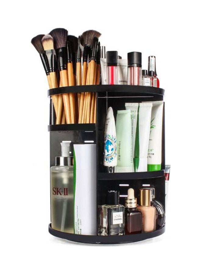 منظم مكياج دوار بزاوية 360 درجة أسود - Image 1