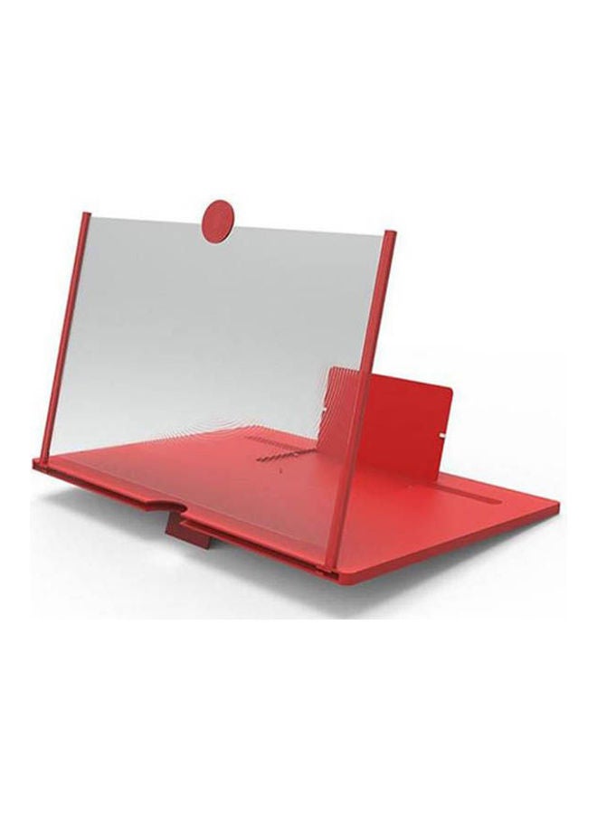 Mobile Phone Video Amplifier Enlarge Screen Magnifier 3D 10 Inch Your Portable Home Cinema Red - Image 1