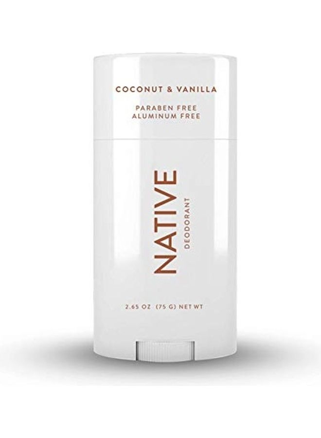 native Coconut and Vanilla Natural Deodorant White 75grams  - Image 1