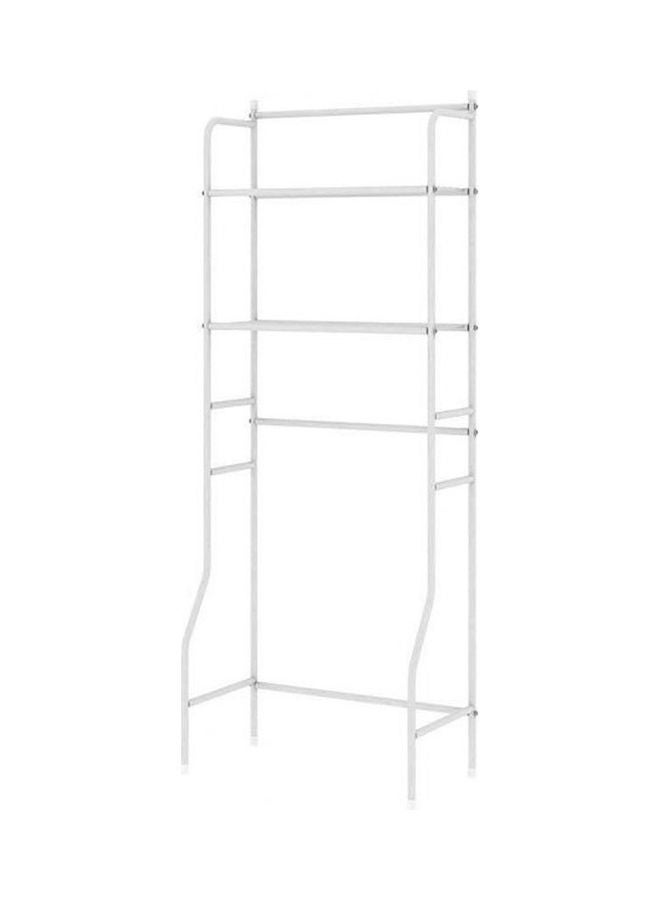 حامل معدني غير مثبت للحمام والمرحاض بدون تخزين أبيض 160x25سم - Image 1