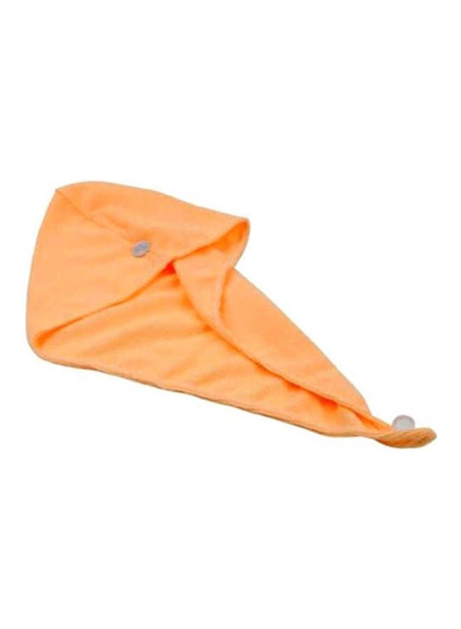 Generic Fiber Hair Wrap Bath Towel - Orange Orange