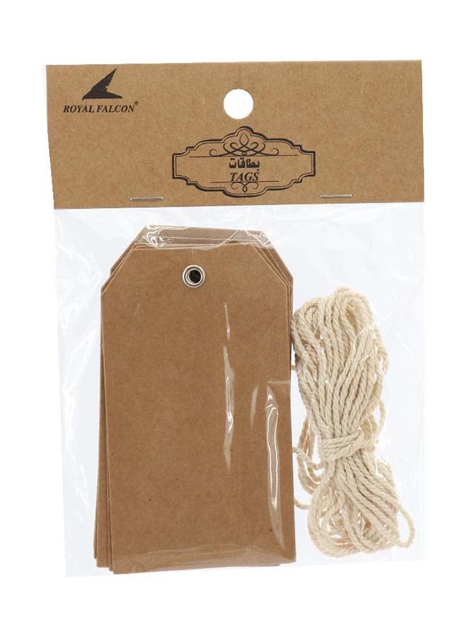 Royal Falcon Rectangle Merchandising Tags Brown 