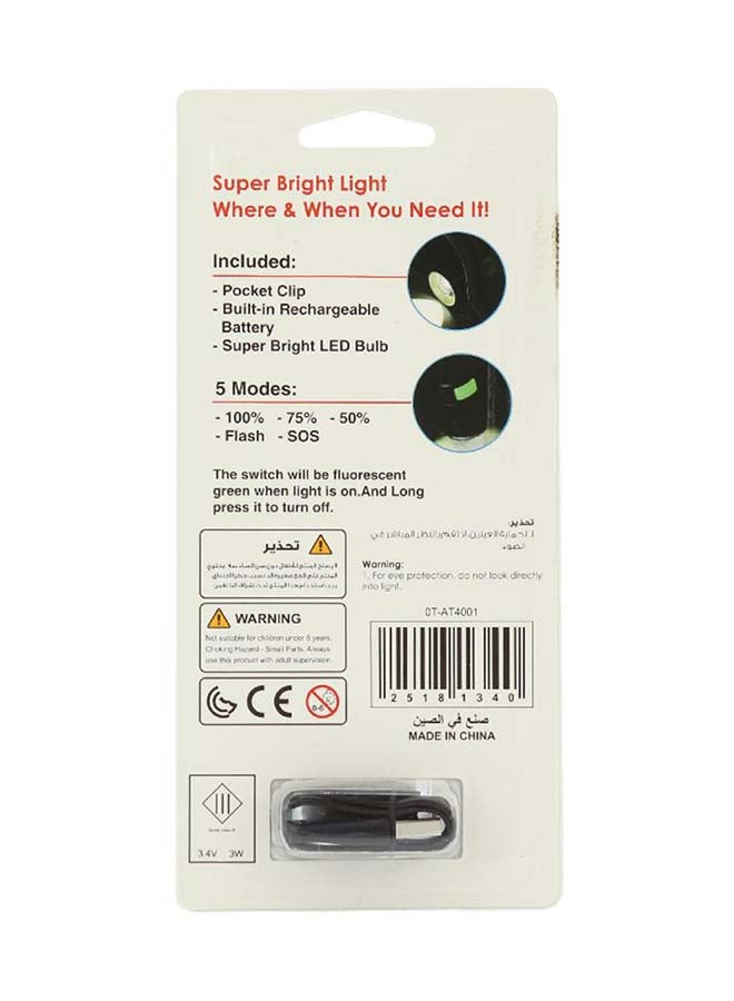 Royal Falcon High Beam Zoom Rechargeable Torch Black 19.2cm - Image 2