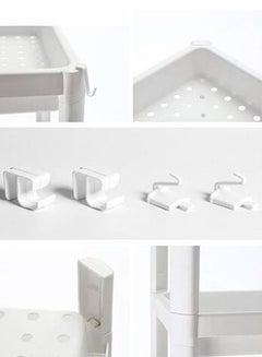 AGD 4-Tier Shelf Unit Storage Rack White 36x23x100cm  - Image 4