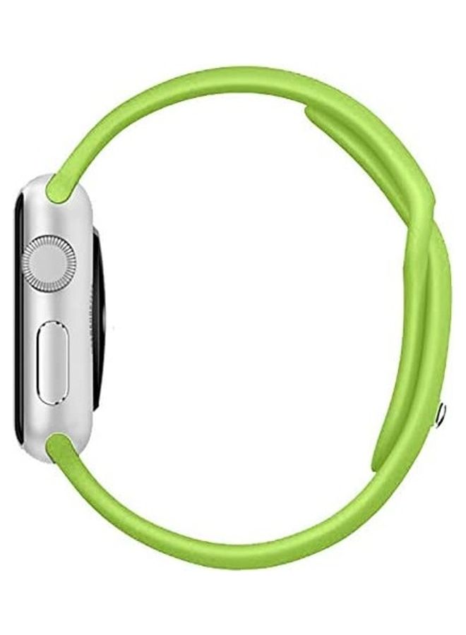 ICS Replacement Silicone Strap For Apple Smartwatch 38-40mm Green - Image 2