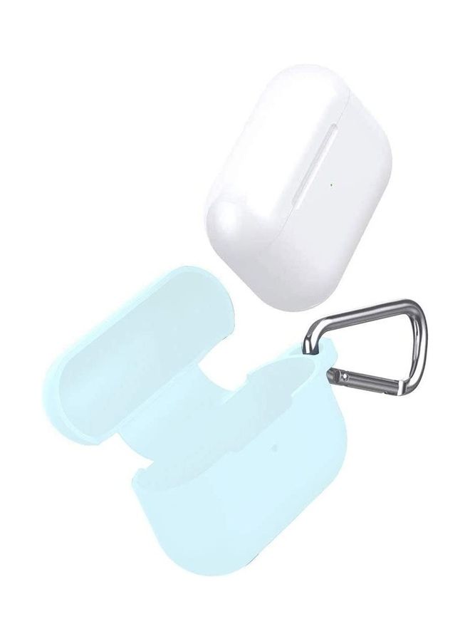 ICS Protective Case Cover with Carabiner for Apple AirPods Pro Light Blue