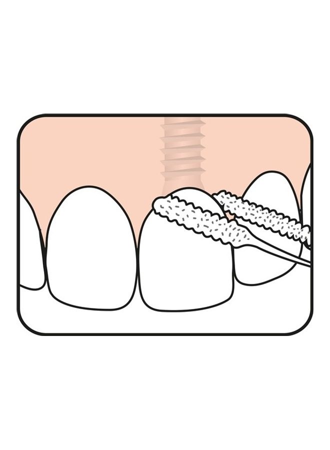 Tepe 30-Piece Bridge and Implant Floss Pack White/Blue - Image 3