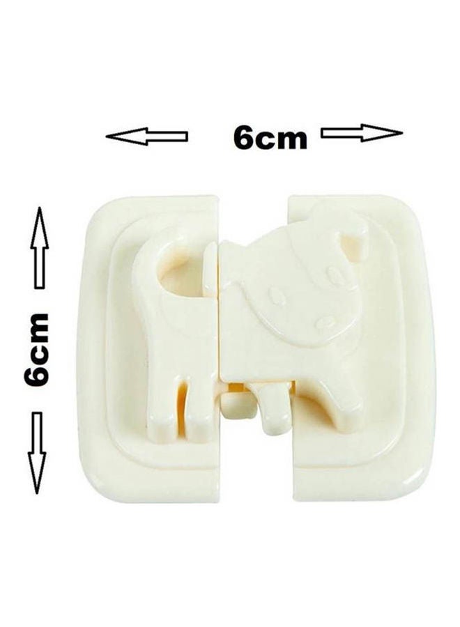 Kids Safety Lock For Cabinet Refrigerator Door Lock-White Dog Shape  - Image 2