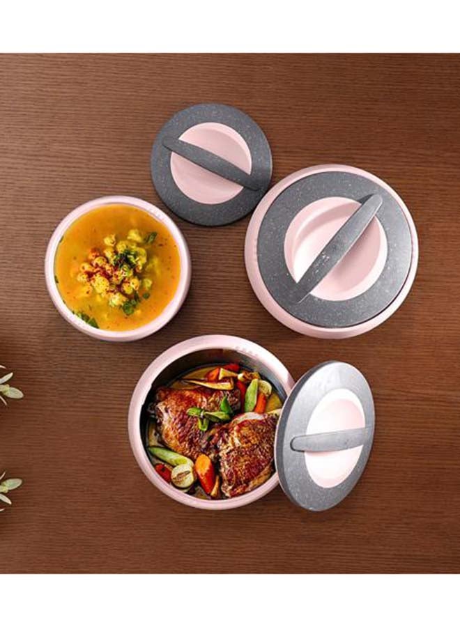 رويال فورد طقم مكون من 3 أواني خزفية، باللونين الوردي والرمادي. وردي/رمادي - Image 5