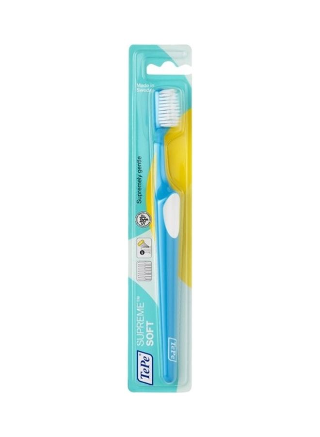 Tepe Supreme Super Soft Blister Toothbrush Blue/White - Image 1
