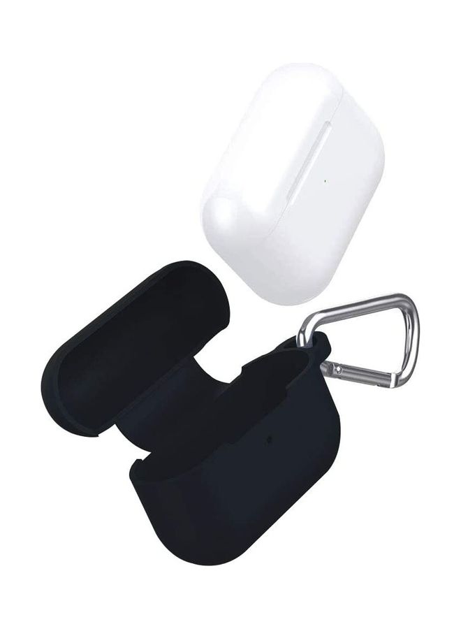 ICS Protective Case Cover with Carabiner for Apple AirPods Pro Black - Image 1
