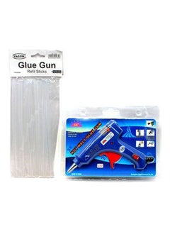 Generic Small Hot Melt Glue Gun - 20 W + Pack Of Refill Sticks - 12 Pcs Clear  - Image 1
