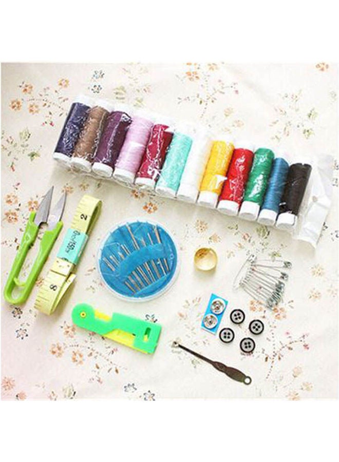 Generic Portable Mini Travel Sewing Box With Needle Threads Sewing Kits Sewing Set Multicolour  - Image 2