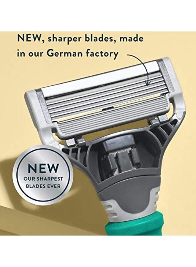 Harry's Shaving Kit For Men Green/White/Silver - Image 3