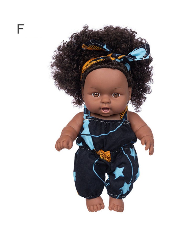 Curly Hair African American Baby Girl Doll