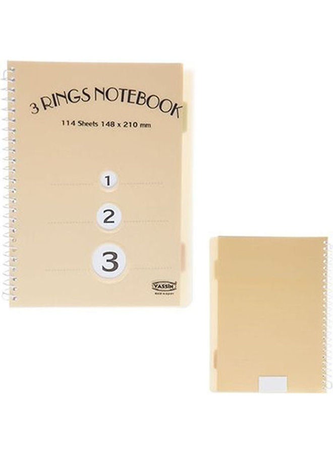 Yassin - Notebook - 3 Ranges - 114 Sheets - A5 White - Image 1