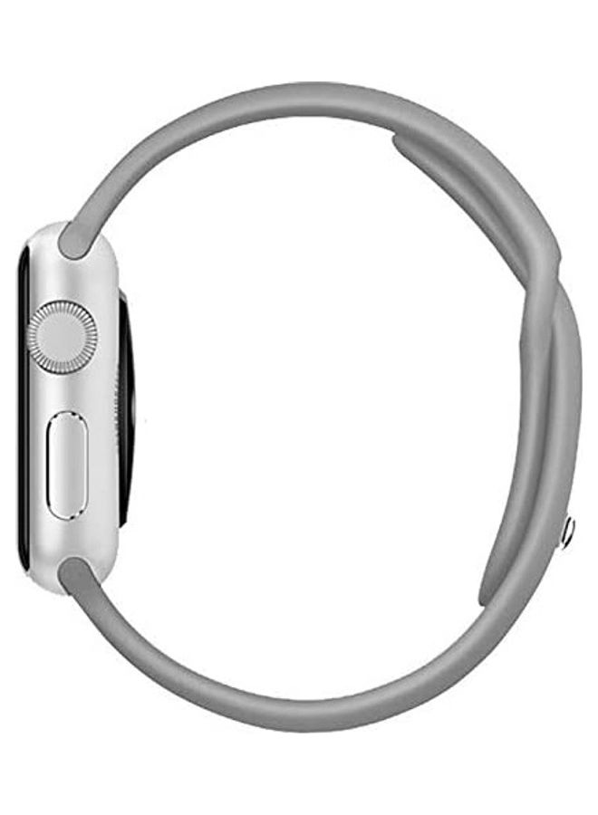 ICS Replacement Silicone Strap For Apple Smartwatch 38-40mm Grey - Image 2