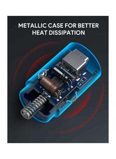 أوكي شاحن سيارة PD نانو 30 واط مدخلين USB-C موديل A4 أسود  - Image 4