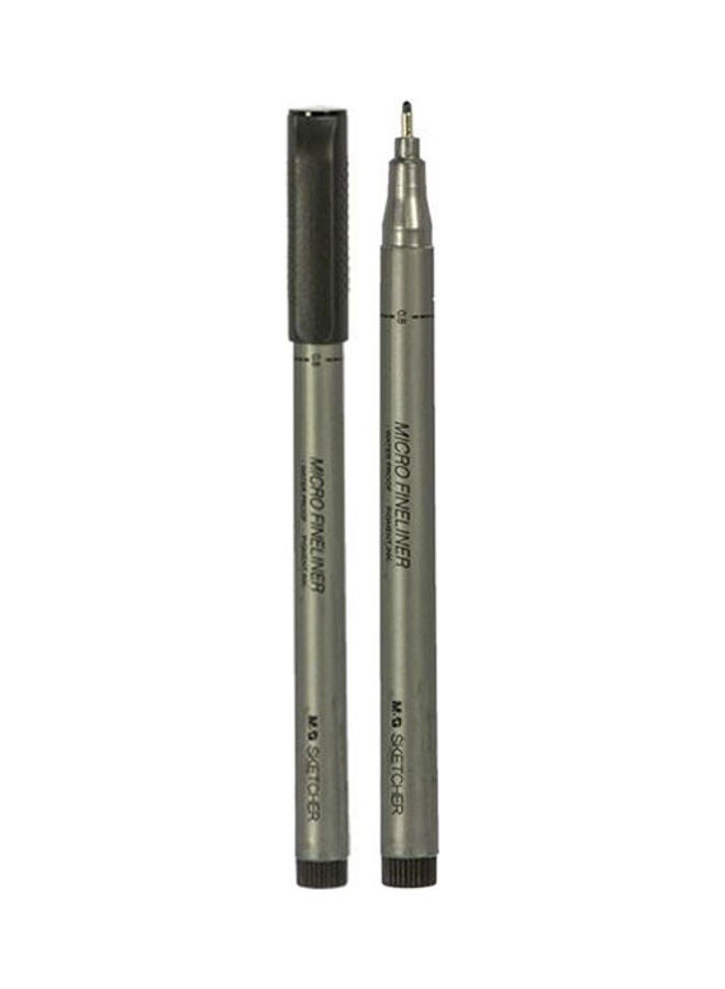 M&G Micro Water Proof Fineliner Pen-0.4 Dark Grey 