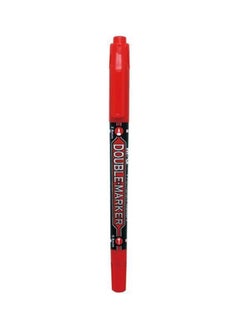 M&G Double Permanent Marker   2 Head - 1Pcs Red 