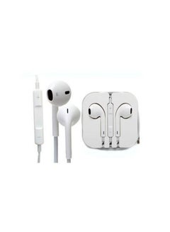 Earphones For Apple Phones With Remote And Mic White