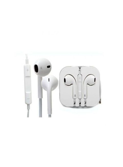 Earphones For Apple Phones With Remote And Mic White